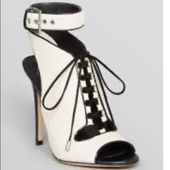 Brian Atwood Shoes - !NEW! Brian Atwood “Lodosa” white black sandals